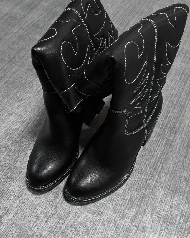 Botas snaker - Negro 37 (Yayita)