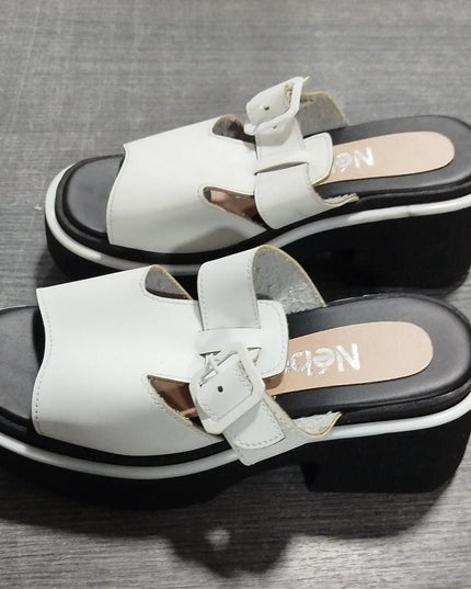 Sandalia Gustov - Blanco 37 (Yayita)