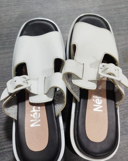 Sandalia Gustov - Blanco 37 (Yayita)