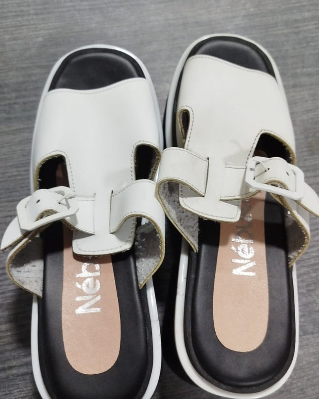 Sandalia Gustov - Blanco 37 (Yayita)