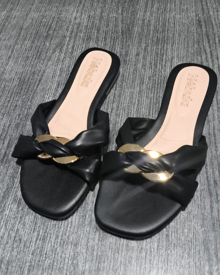 Sandalia cosmina - Negro 36 (Yayita)