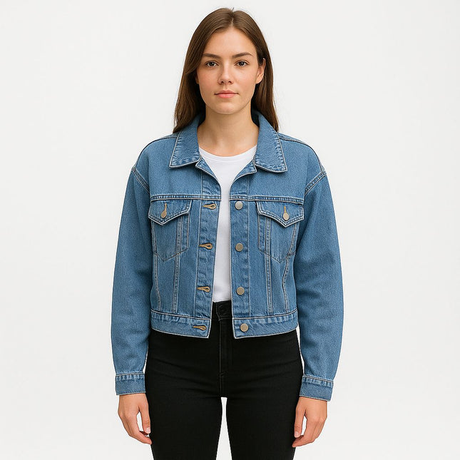 Casaca Oversize - Celeste