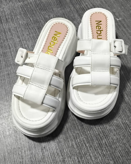 Sandalias svetlana - blanco 37 (Yayita)