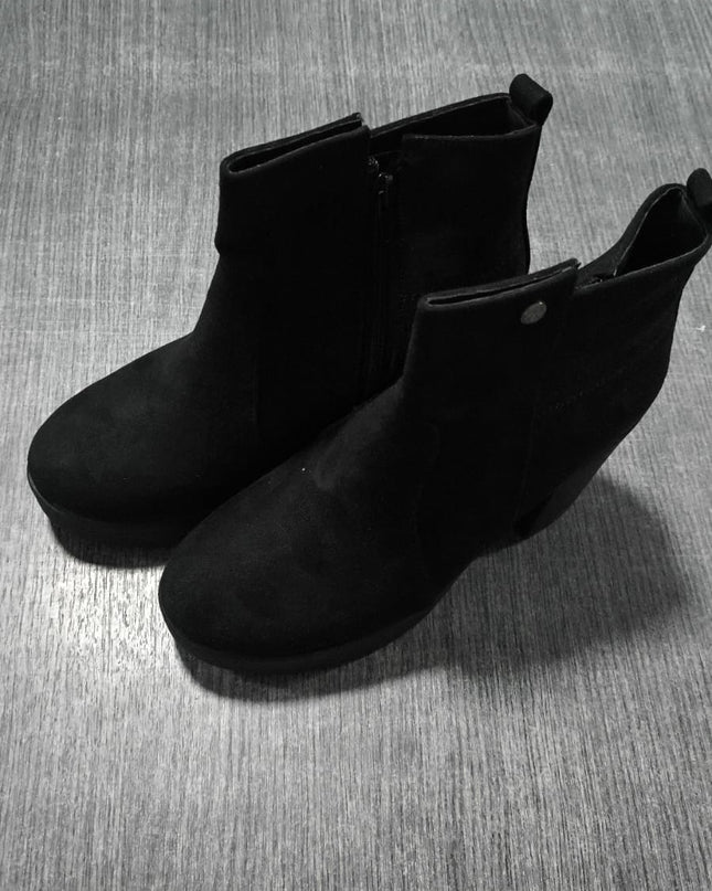 Botines coff - negro gamuza 37 (Yayita)
