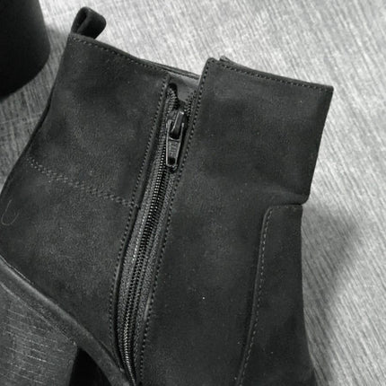 Botines Mujer coff - negro gamuza 37 (Yayita)
