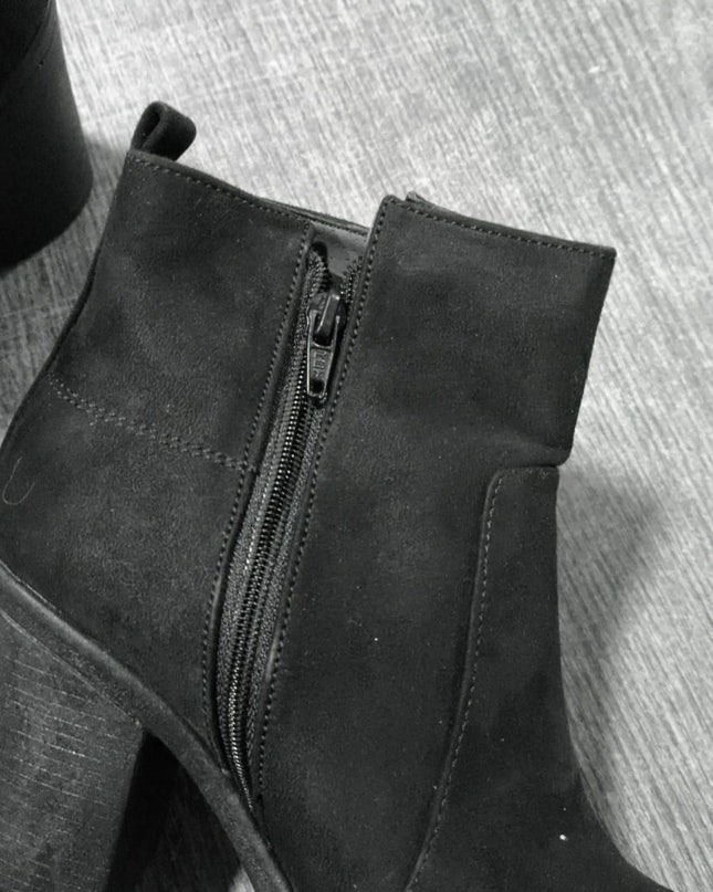 Botines coff - negro gamuza 37 (Yayita)