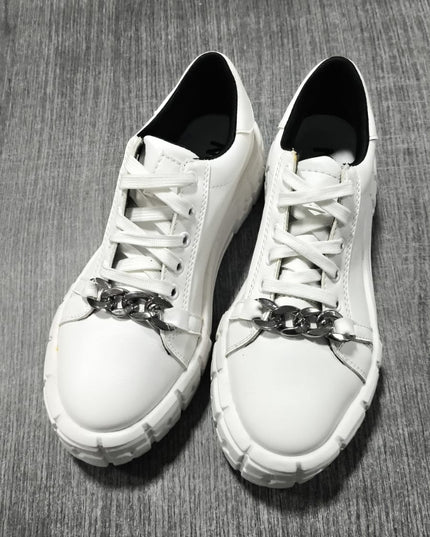 Zapatilla Dublin - blanco negro 37 (Yayita)