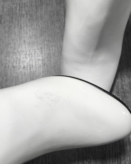 Botas texas - Blanco charol 35 (Yayita)