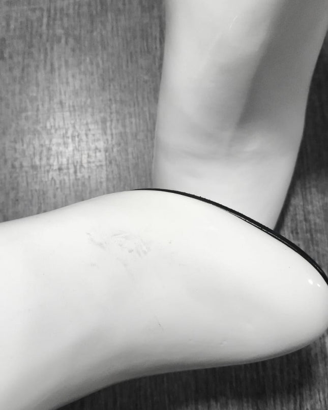 Botas texas - Blanco charol 35 (Yayita)