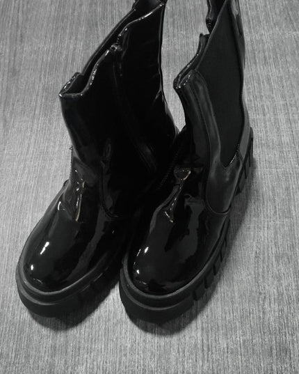 Botas artigas - negro charol 35 (Yayita)