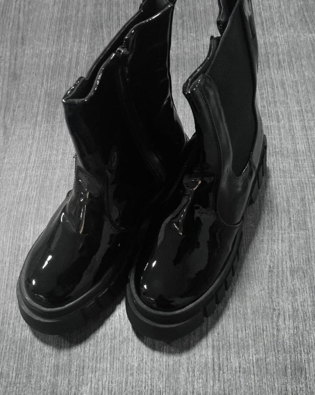 Botas artigas - negro charol 35 (Yayita)