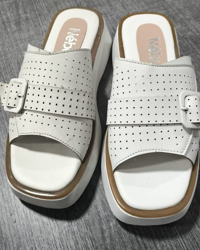 Sandalias benzim - Blanco 37 (Yayita)