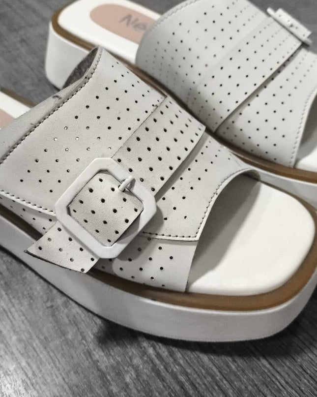Sandalias benzim - Blanco 37 (Yayita)