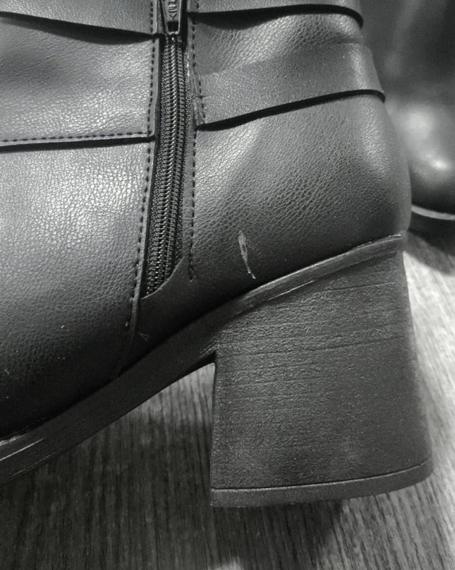 Botines Aregua - negro cuero 37 (Yayita)