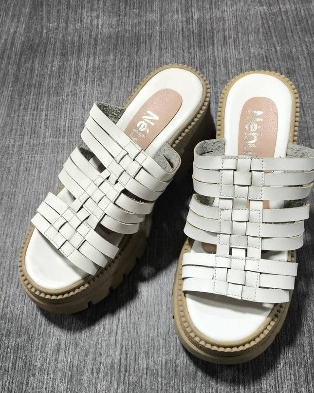 Sandalia job  - blanco 37 (Yayita)