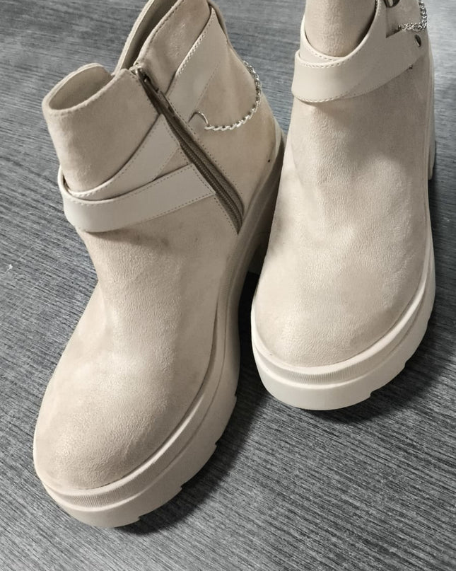Botas dimryt - Nude Gamuza 37 (Yayita)