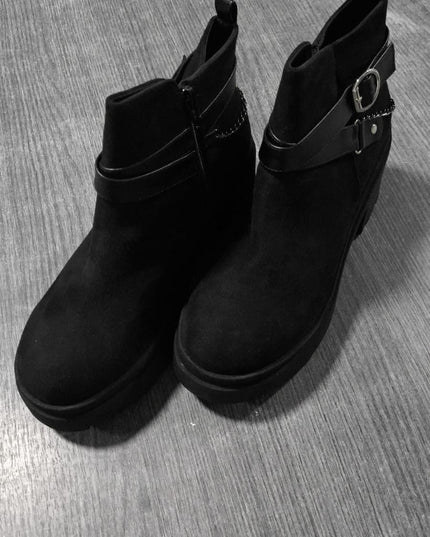 Botas Dimryt - negro gamuza 39  (Yayita)