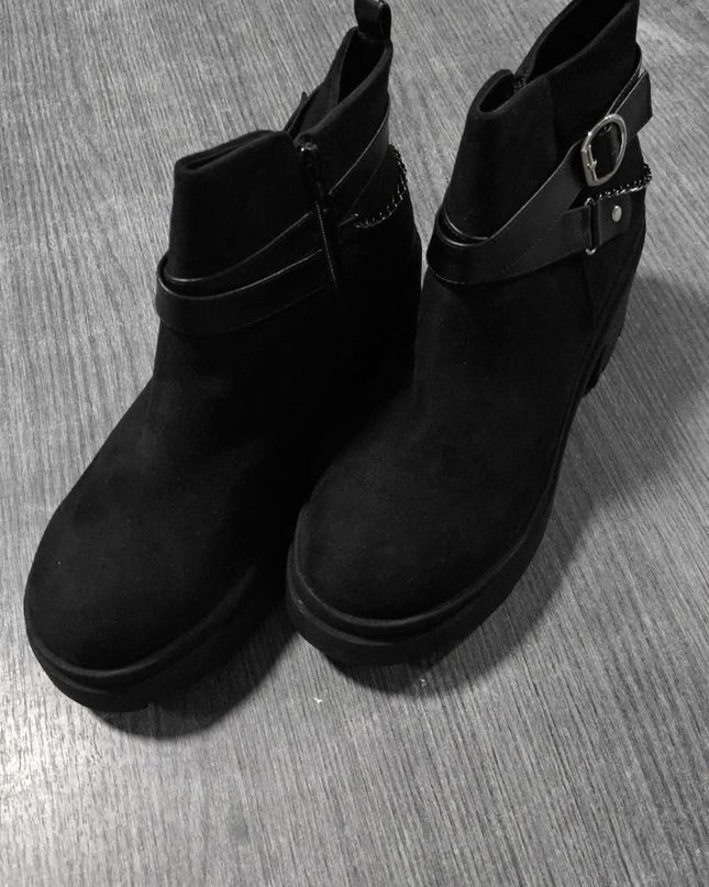 Botas Dimryt - negro gamuza 39  (Yayita)