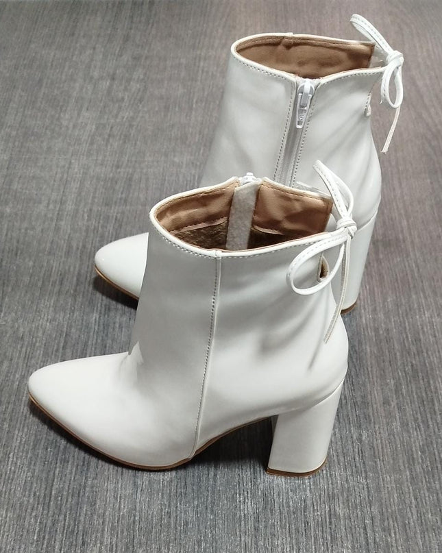 Botas Bubali - Blanco Charol 37 (Yayita)