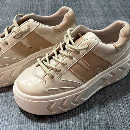Zapatillas Urbanas Mujer Nagazi - Beige 35 (Yayita)