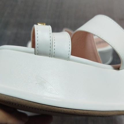 Sandalias Casuales Mujer Mimi - Blanco 39 (Yayita)