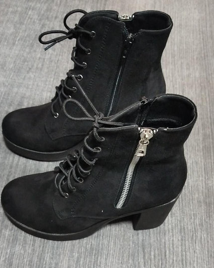 Botas Camilla - Negro Gamuza 37 (Yayita)