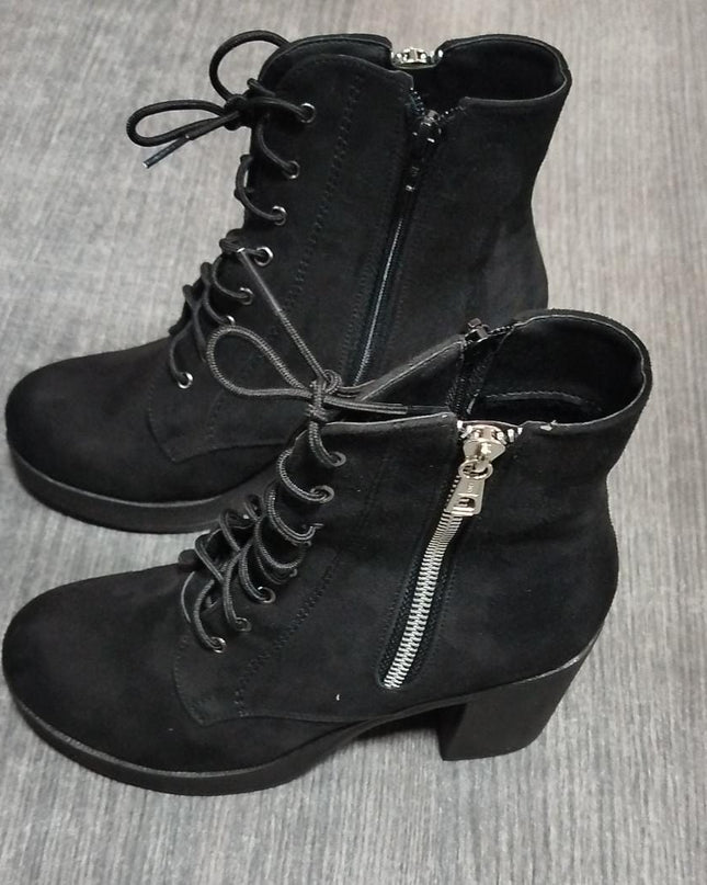 Botas Camilla - Negro Gamuza 37 (Yayita)