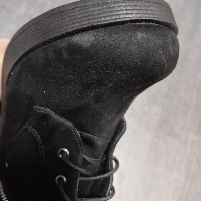 Botas Mujer Camilla - Negro Gamuza 37 (Yayita)