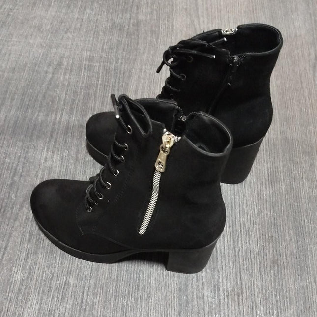 Botas Mujer Camilla - Negro Gamuza 37 (Yayita)