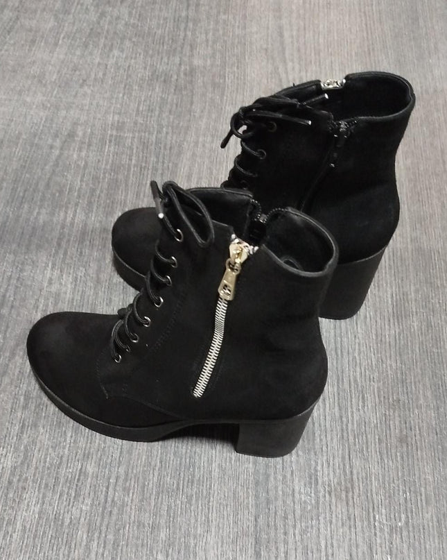 Botas Camilla - Negro Gamuza 37 (Yayita)