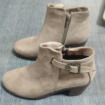 Botines Mujer Haskovo - Topo Gamuza 37 (Yayita)