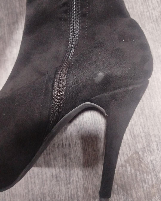 Botas Bonjour - Negro Gamuza 37 (Yayita)