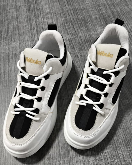 Zapatillas Urbanas Mujer amelie - blanco plateado 35 (Yayita)