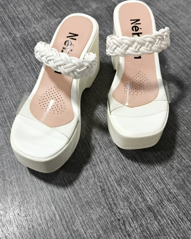 Sandalias Casuales Mujer Volos - Blanco 36 (Yayita)