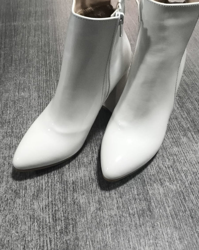 Botas Mujer Bubali - Blanco Charol 37 (Yayita)
