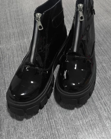 Botines Mujer Tarija - Negro Charol 38 (Yayita)