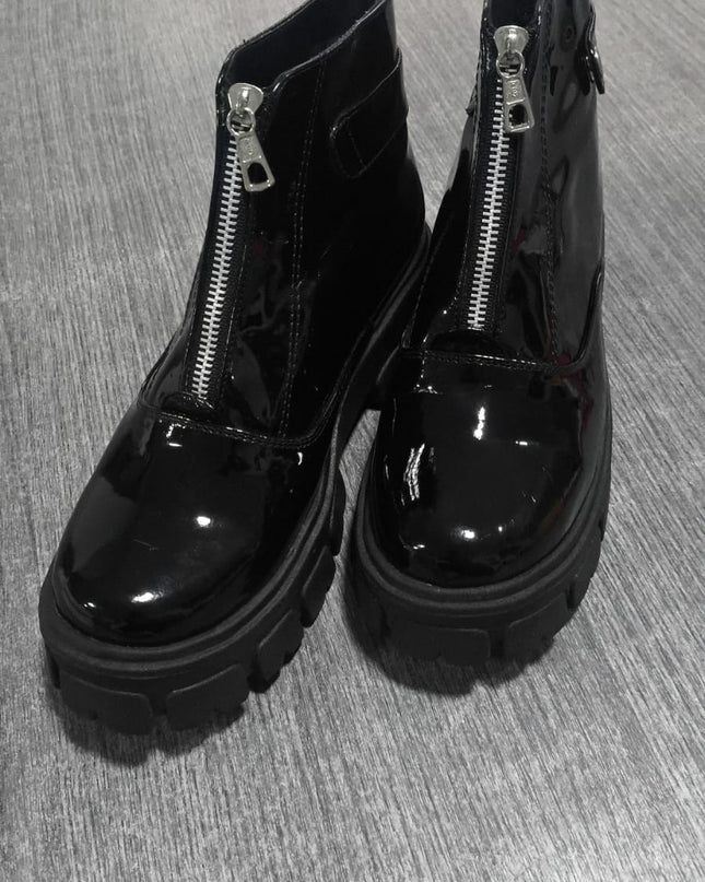 Botines Mujer Tarija - Negro Charol 38 (Yayita)