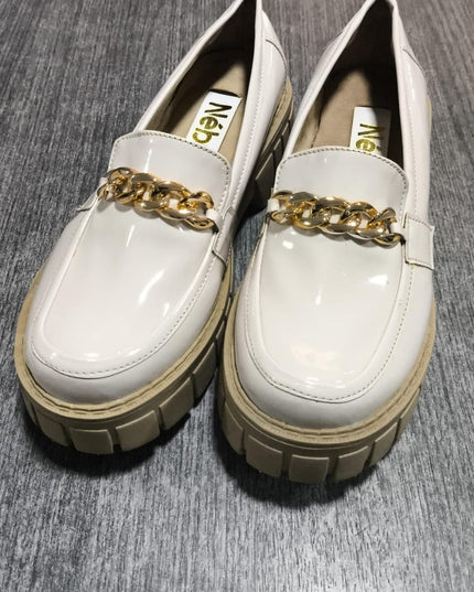 Mocasines Mujer Antalya - Nude Charol 37 (Yayita)