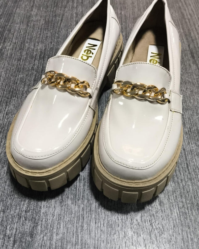 Mocasines Mujer Antalya - Nude Charol 37 (Yayita)