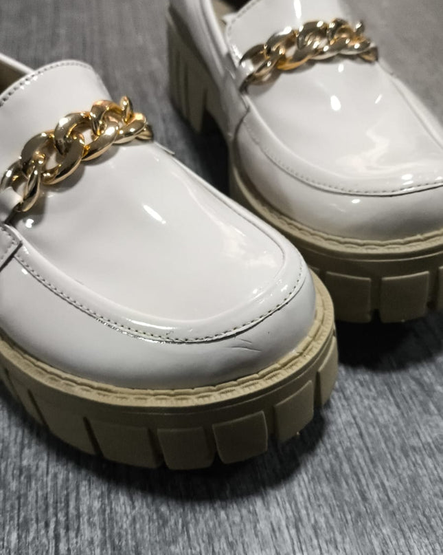 Mocasines Mujer Antalya - Nude Charol 37 (Yayita)