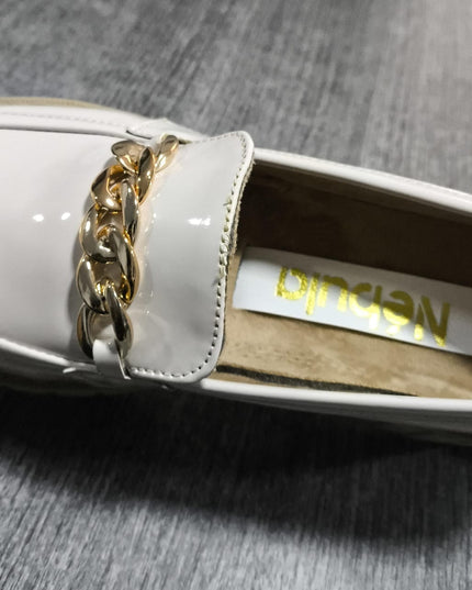 Mocasines Mujer Antalya 2 - Nude Charol 37 (Yayita)