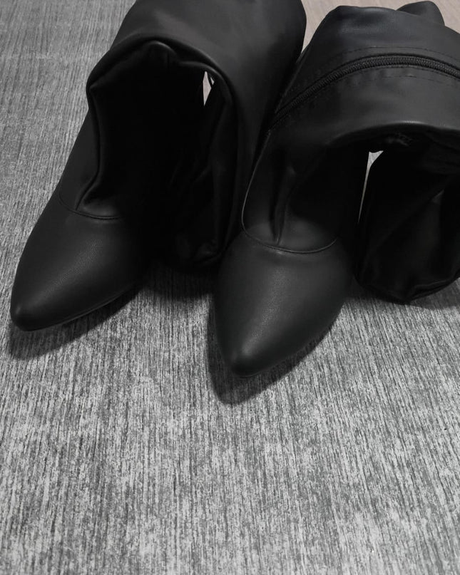 Botas Mujer Adela - Negro Latex 35 (Yayita)