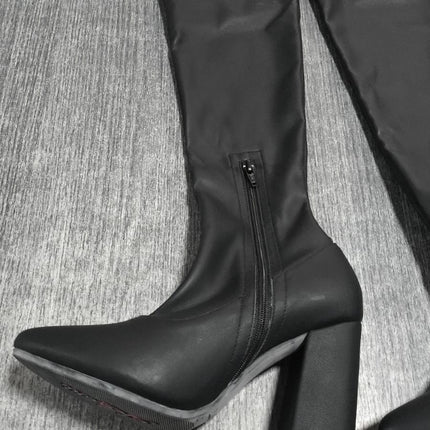 Botas Mujer Adela - Negro Latex 35 (Yayita)