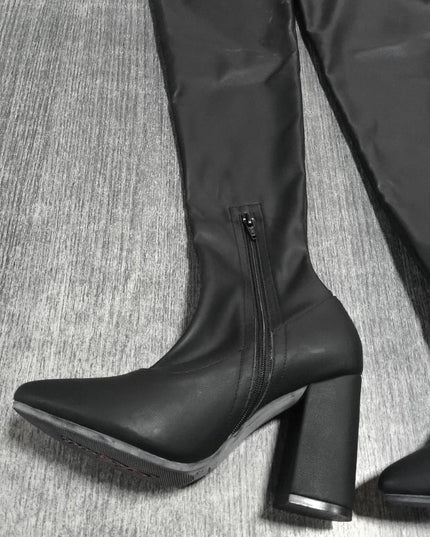 Botas Mujer Adela - Negro Latex 35 (Yayita)