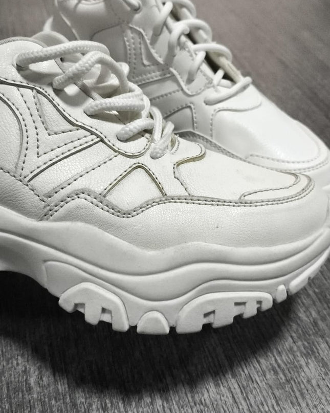Zapatillas Urbanas Mujer Milan - Blanco 35 (Yayita)