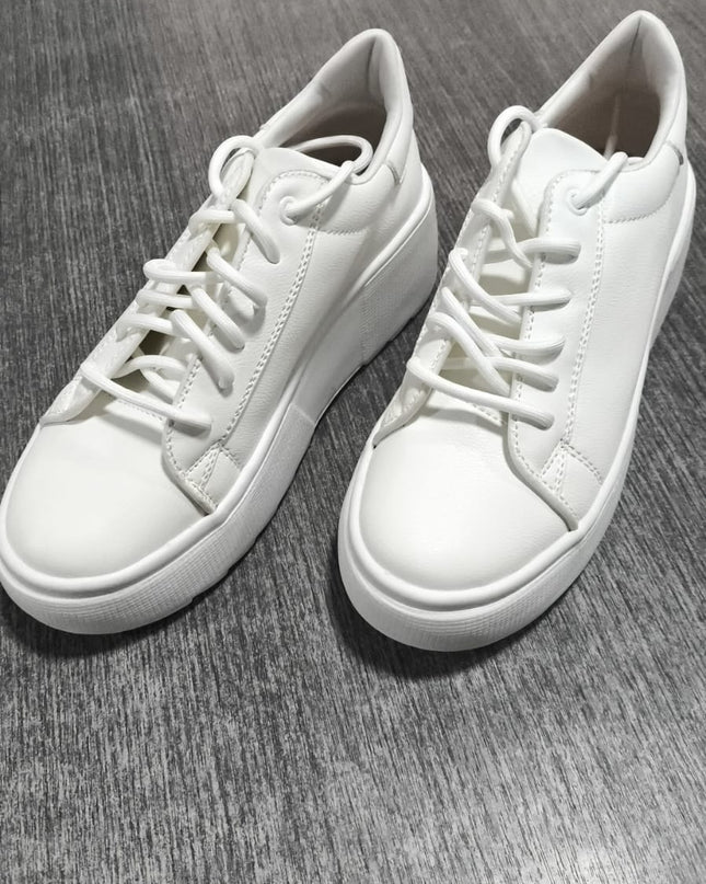 Zapatillas Urbanas Mujer Kioto - Blanco 35 (Yayita)
