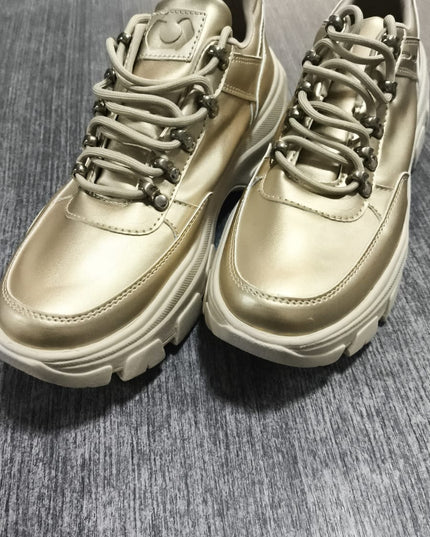 Zapatillas Urbanas Mujer Golden - Beige 38 (Yayita)
