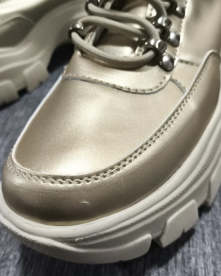 Zapatillas Urbanas Mujer Golden - Beige 38 (Yayita)