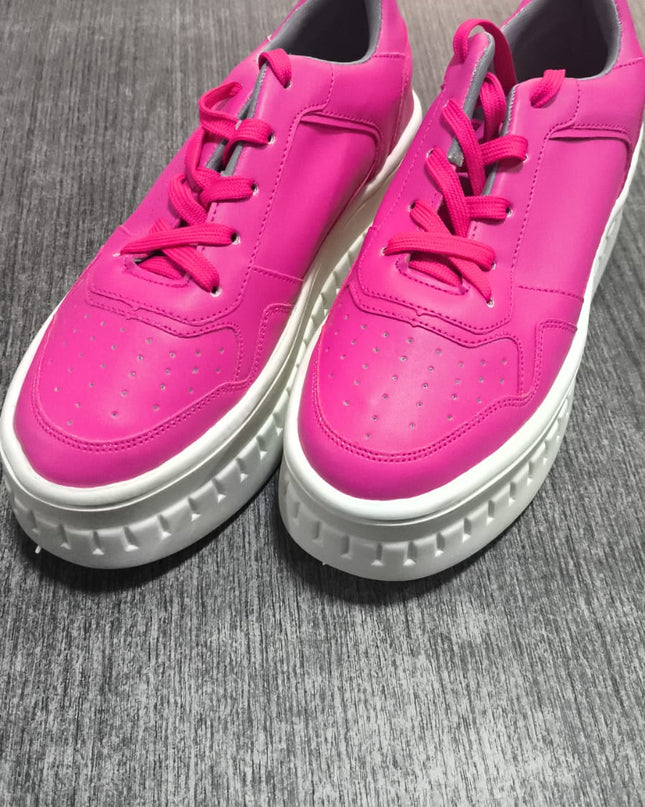 Zapatillas Urbanas Mujer Benerron - Fucsia 37 (Yayita)