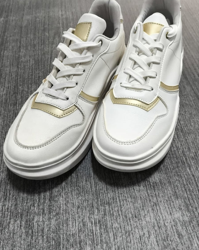Zapatillas Urbanas Mujer San Blas - Blanco Dorado 39 (Yayita)